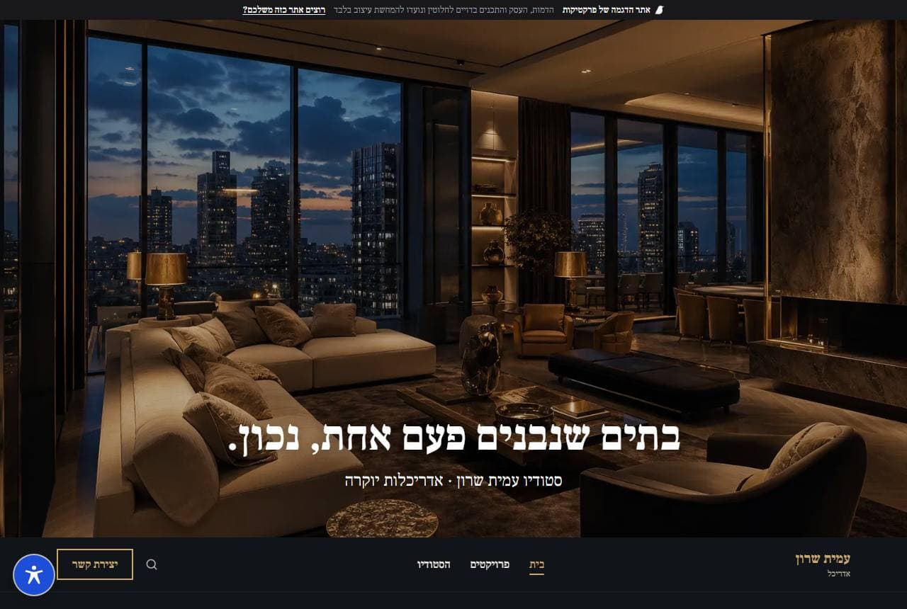 אתר הדוגמה של סטודיו עמית שרון
